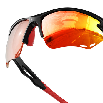 Ochelari sport polarizați TR90 pentru pescuit, alergare, ciclism și golf | lentile Tac polarizate | pernuțe nazale antiderapante | compatibili cu banda pentru cap