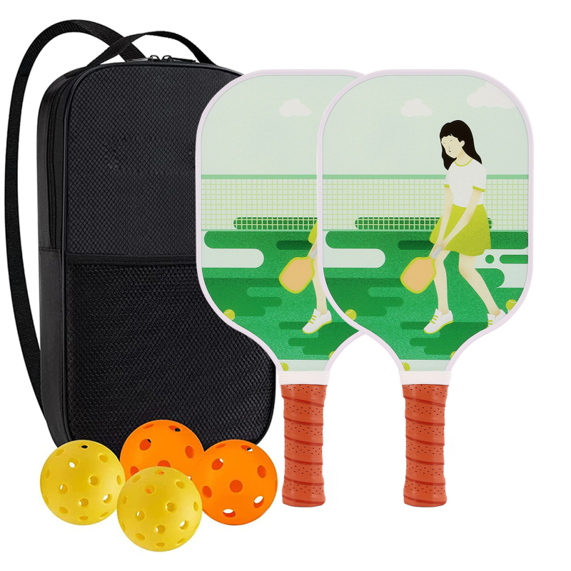 Set pickleball reketa od stakloplastike za vanjski trening