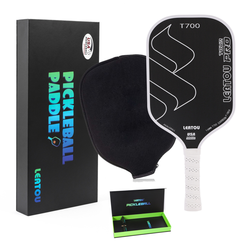 Raketa za pickleball T700 od karbonskih vlakana, matna gruba površina, tiha, Mipick