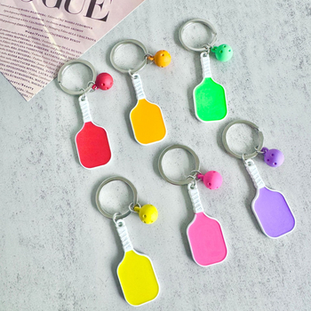 Μπρελόκ κλειδιών pickleball για φανς, ψευδάργυρος, αθλητικό στυλ μόδας, επιχειρηματικό δώρο