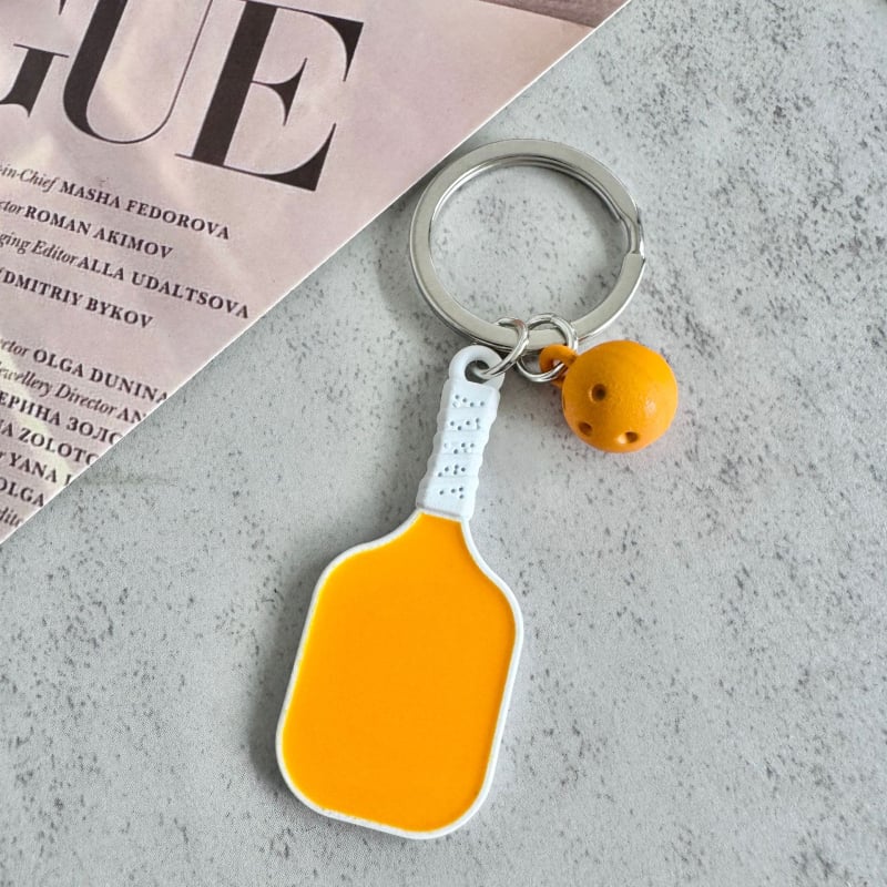 Μπρελόκ κλειδιών pickleball για φανς, ψευδάργυρος, αθλητικό στυλ μόδας, επιχειρηματικό δώρο