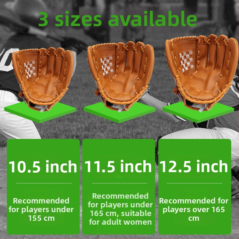 Baseballové rukavice z PU imitácie kože pre deti s prispôsobiteľným logom