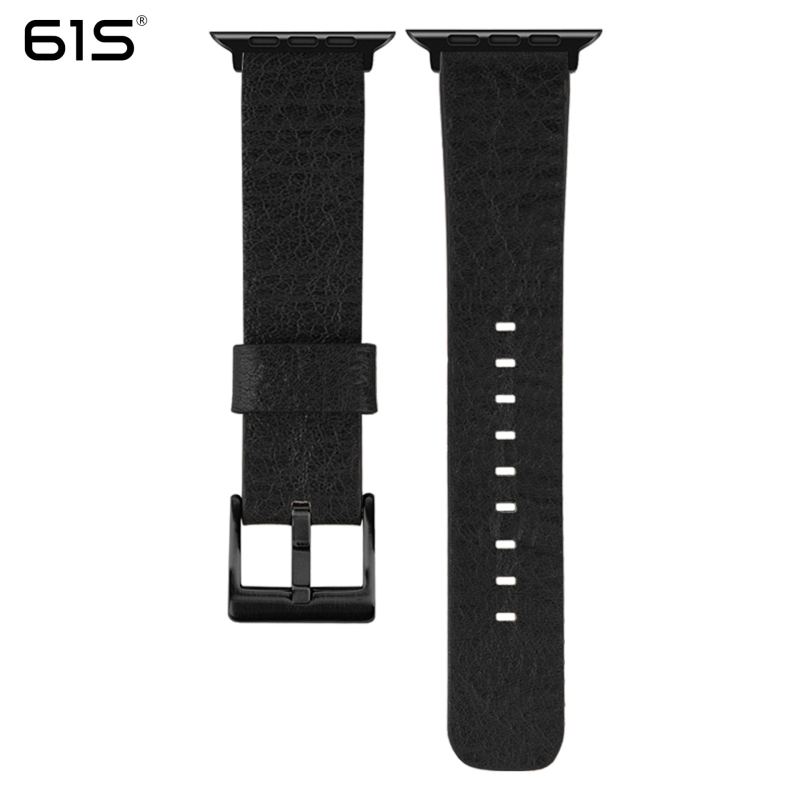 Apple Watch каишка от естествена кожа, съвместима с Apple Watch, закопчаване с щифт, персонализируемо лого, тегло около 15,5 g