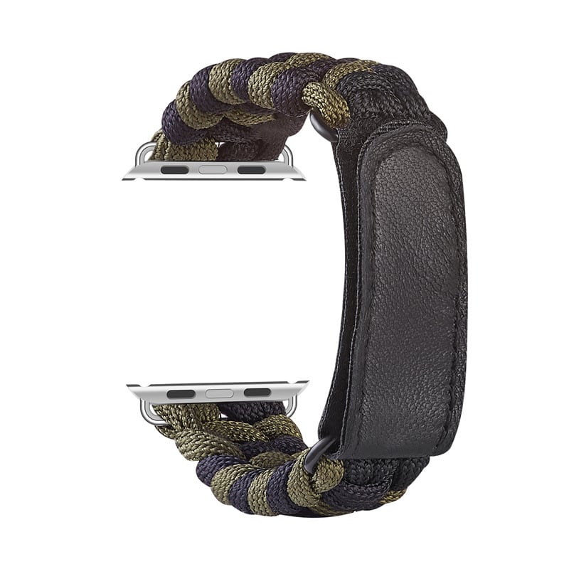 Paracord Velcro rihm Apple Watch SE ja Series 4–7 – välistingimustes sportimiseks
