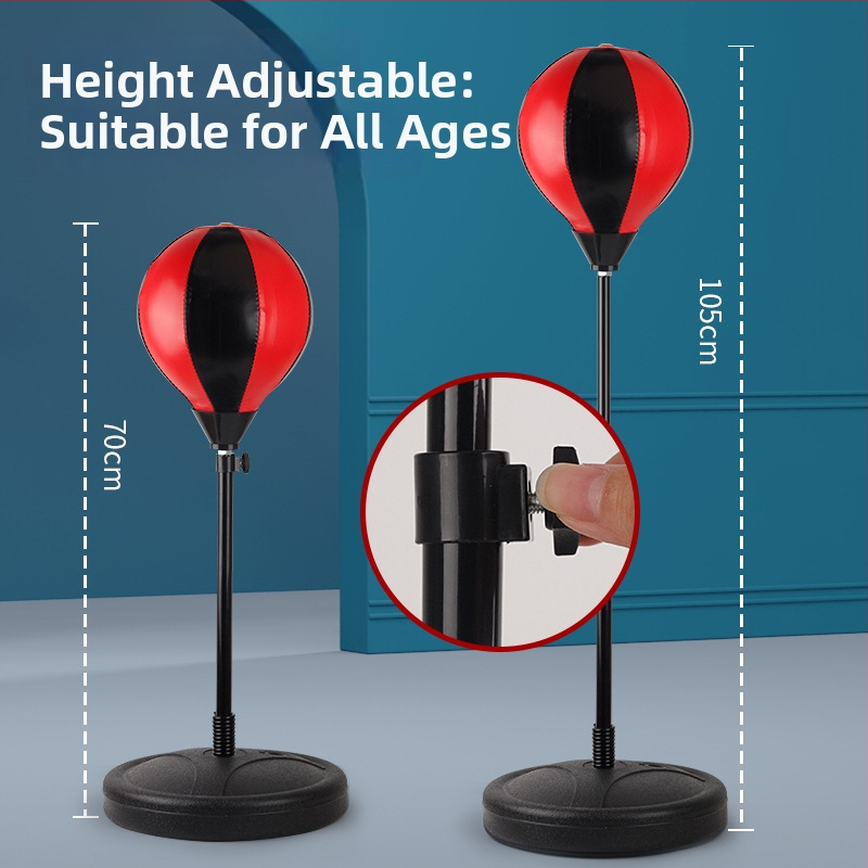 Deti box tréningový set so Speed Ball a pieskovou taškou, textilný materiál, značka Shang Sile, vhodný vek 7–14 rokov, balenie: farebná krabička alebo biela krabica