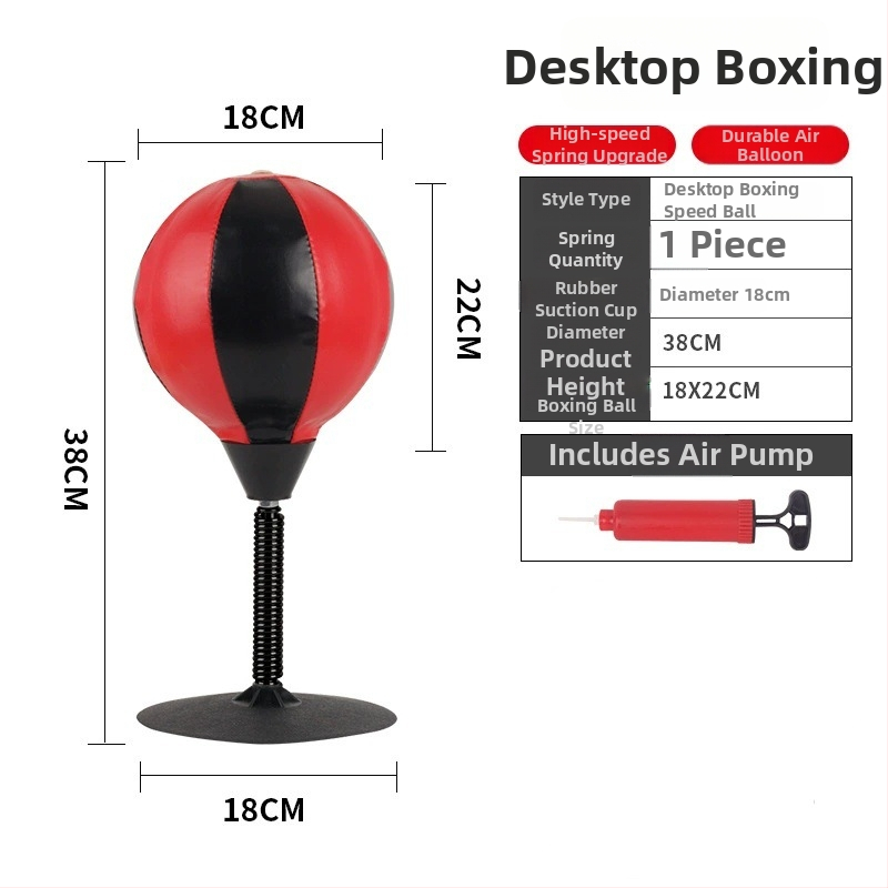 Vaikų bokso treniruočių rinkinys su Speed Ball ir smėlio maišeliu, audinio medžiaga, prekės ženklas Shang Sile, 7–14 metų amžiaus, pakuotė: spalvota dėžutė arba balta dėžutė