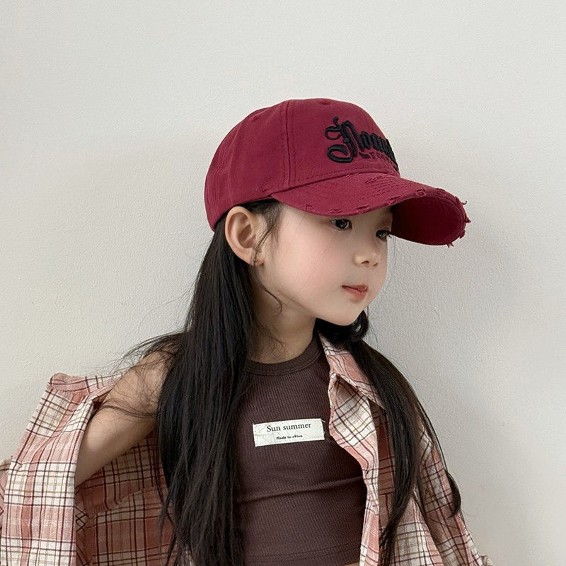 Dječja peaked kapa s velikim obodom i kupolastom kronom, jesen 2025 izdanje, za djecu 1–6 godina