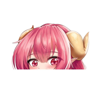 Аниме мис Кобаяши и Драконовата прислужница Ируру, ексклузивни стикери за кола, креативни декоративни стикери за електрически превозни средства