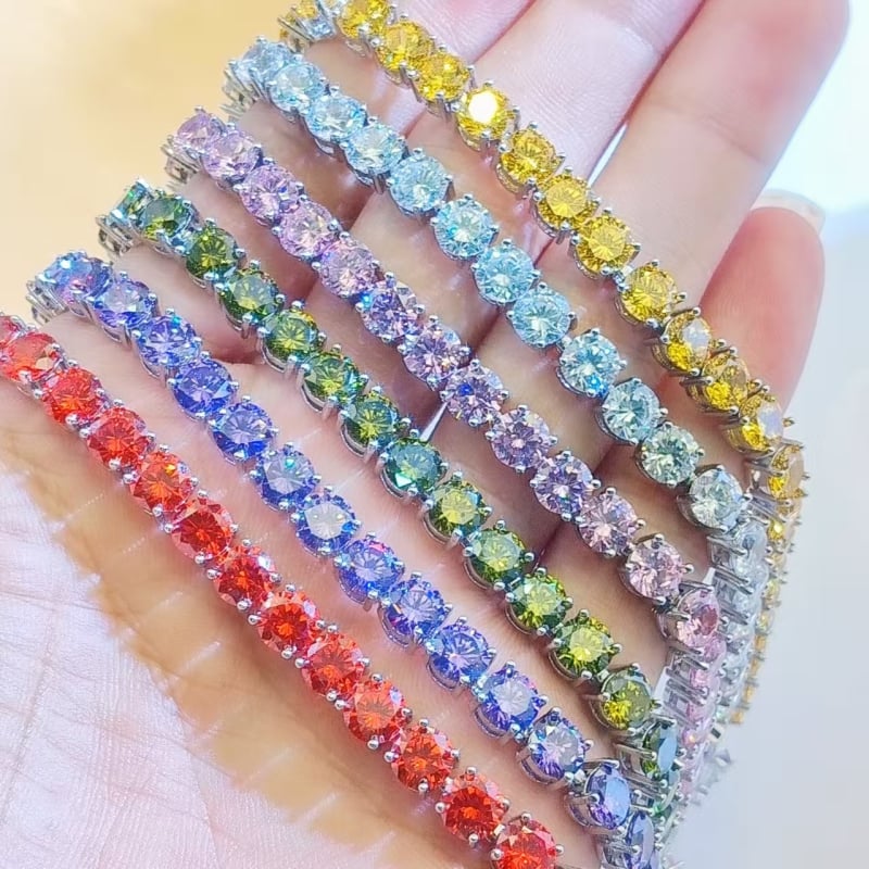 Унисекс гривна с геометрична тенис-верига, Kangzhina Jewelry, позлатен меден материал, позлатяване, модерен ежедневен аксесоар за ръка