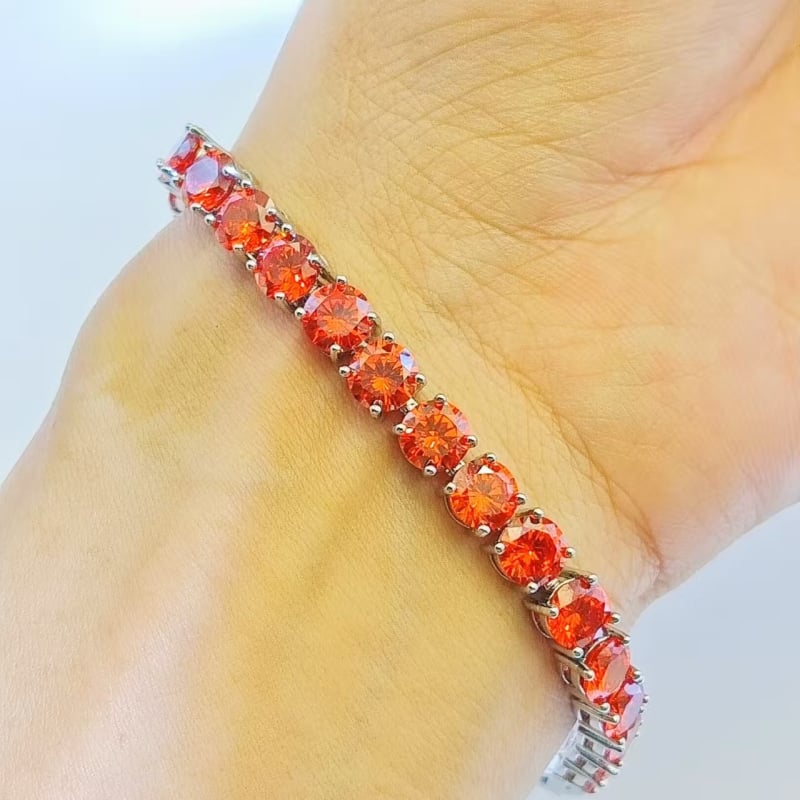 Унисекс гривна с геометрична тенис-верига, Kangzhina Jewelry, позлатен меден материал, позлатяване, модерен ежедневен аксесоар за ръка