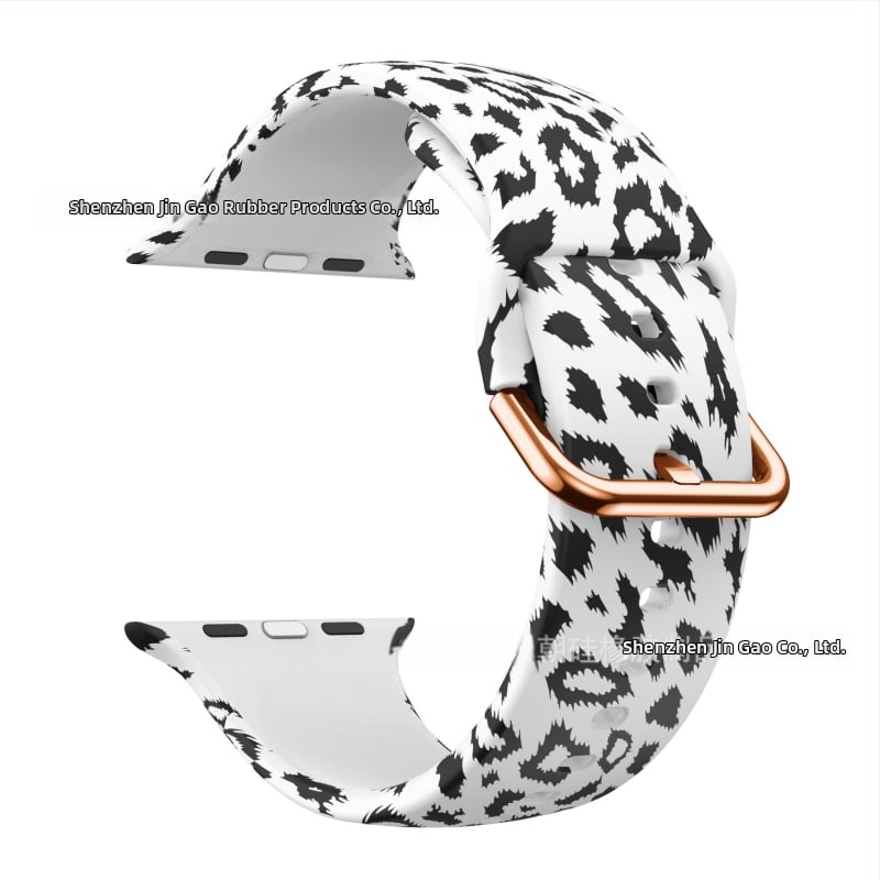 Силиконова каишка за Apple Watch — съвместима с Apple Watch, материал силикон, закопчаване с пин, тегло около 20 г, пусната през 2019 г.