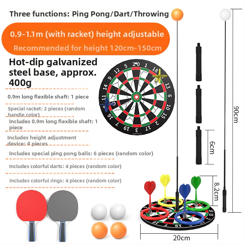 Galda tenisa trenieris ar elastīgu vārpstu – atsevišķs bērnu treniņu ierīce, PVC, Amex