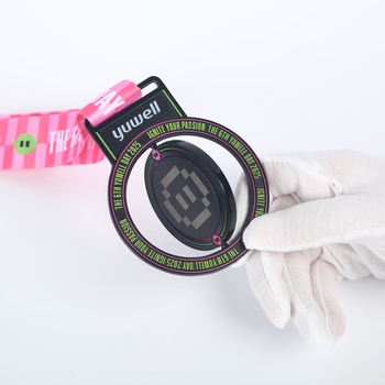 Medaļa – cinka sakausējums, personalizējama ar logotipa drukāšanu, zeltītais pārklājums