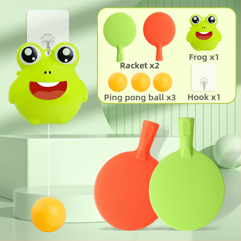 Bērnu piekārtais galda tenisa trenieris — vecāku un bērnu mijiedarbība, iekštelpu roku- acs koordinācijas vingrinājums (Zīmols Ojardi; Materiāls: Plastmasa; Kategorija: Galda teniss; Piemērots arī citiem bumbu sportiem)