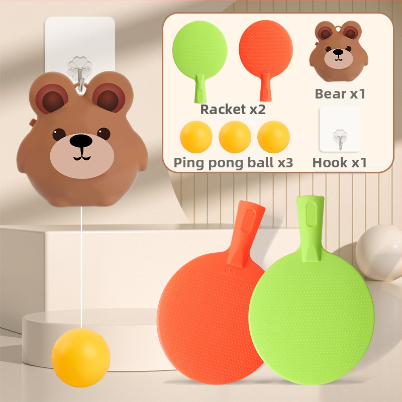 Bērnu piekārtais galda tenisa trenieris — vecāku un bērnu mijiedarbība, iekštelpu roku- acs koordinācijas vingrinājums (Zīmols Ojardi; Materiāls: Plastmasa; Kategorija: Galda teniss; Piemērots arī citiem bumbu sportiem)