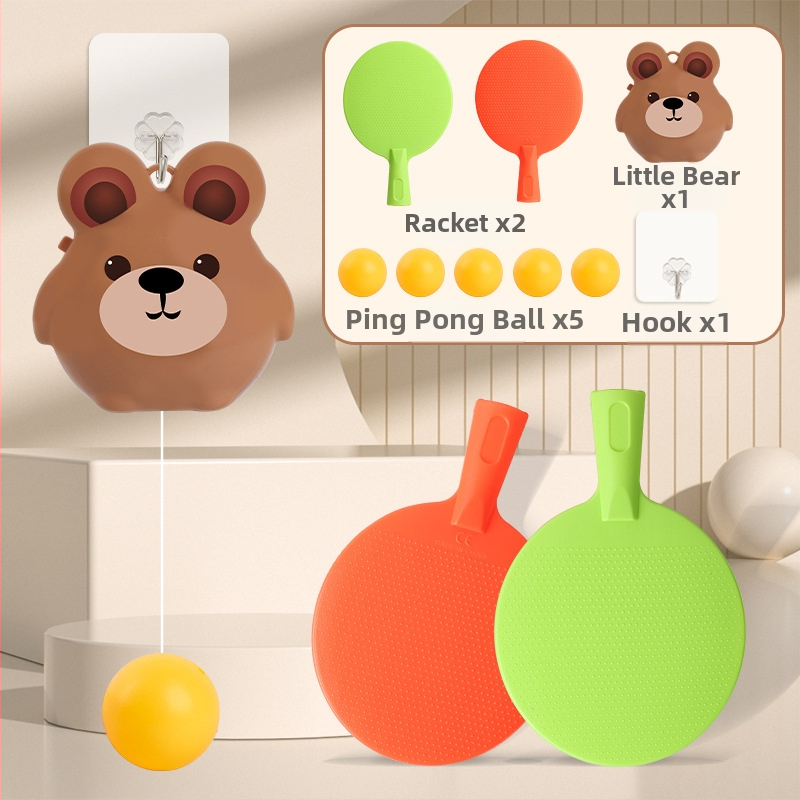 Bērnu piekārtais galda tenisa trenieris — vecāku un bērnu mijiedarbība, iekštelpu roku- acs koordinācijas vingrinājums (Zīmols Ojardi; Materiāls: Plastmasa; Kategorija: Galda teniss; Piemērots arī citiem bumbu sportiem)