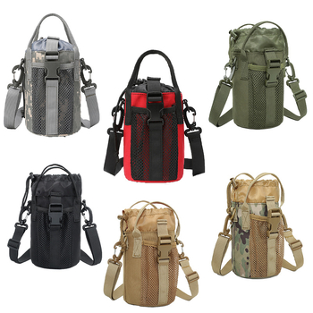 Vandens butelių laikiklis su kryžiniu dirželiu, lauko naudojimui, 1,5 L talpa, audinys, modernus minimalistinis stilius, galimybė pritaikyti