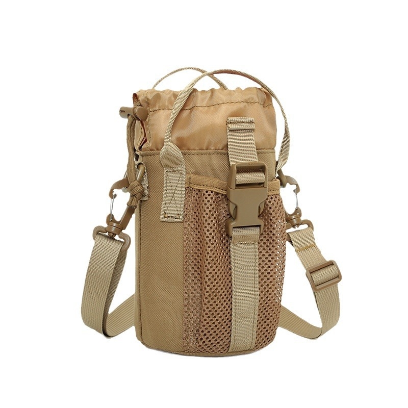 Vandens butelių laikiklis su kryžiniu dirželiu, lauko naudojimui, 1,5 L talpa, audinys, modernus minimalistinis stilius, galimybė pritaikyti