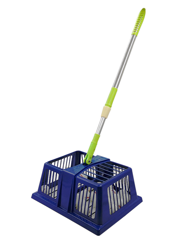 Stolnotenis bumbu savācējs, teleskopisks, regulējams leņķis, alumīnija sakausējums, tīklveida grozs