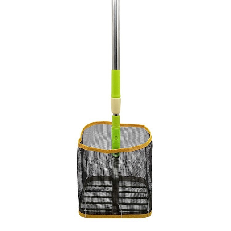 Stolnotenis bumbu savācējs, teleskopisks, regulējams leņķis, alumīnija sakausējums, tīklveida grozs