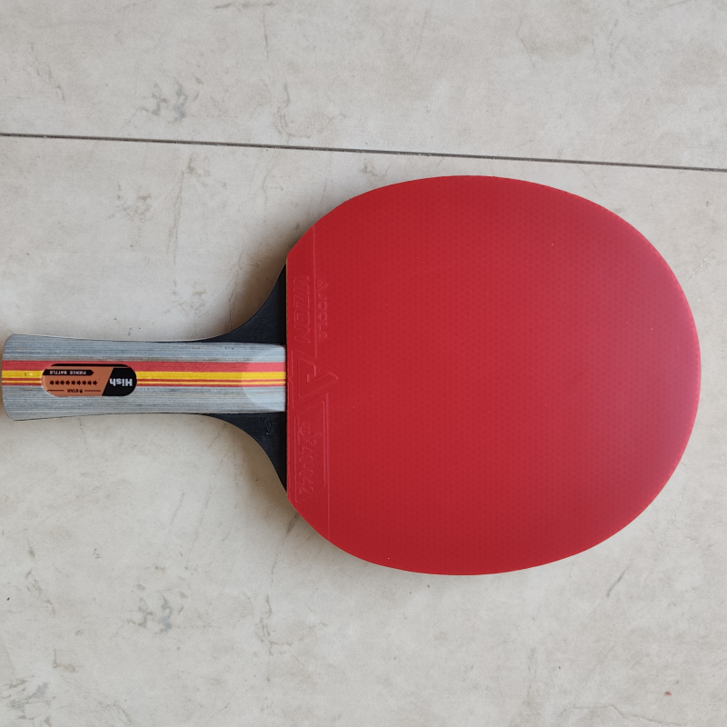 Rachetă de tenis de masă – lamă din fibră de carbon, gumă lipită, lovire directă, pentru începători cu elasticitate înaltă
