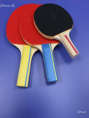 Rachetă de tenis de masă, Marcă 11, bază din fibră de carbon, gumă cu adeziv pozitiv, lovitură directă