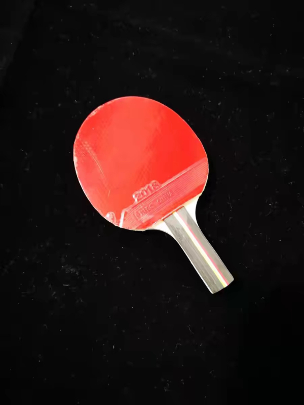 Rachetă de tenis de masă, Marcă 11, bază din fibră de carbon, gumă cu adeziv pozitiv, lovitură directă