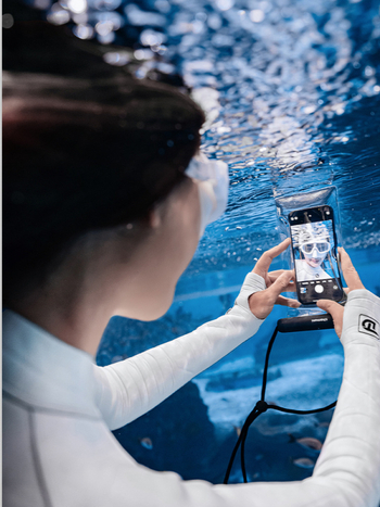 Ārējā ūdensizturīgā telefona soma ar skārienekrāna aizsardzību, ABS/TPU, 7.2 L tilpums, logotipa pielāgošana