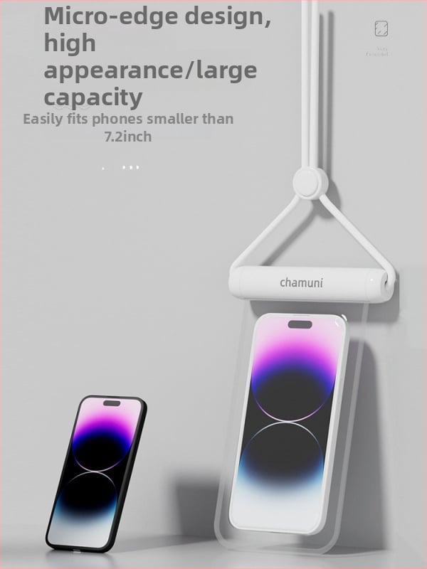 Ārējā ūdensizturīgā telefona soma ar skārienekrāna aizsardzību, ABS/TPU, 7.2 L tilpums, logotipa pielāgošana