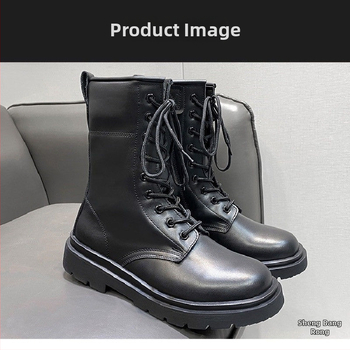 Ādas kalnu pārgājienu zābaki ar rāvējslēdzēju, augsti vīriešu zābaki, ūdensizturīgi