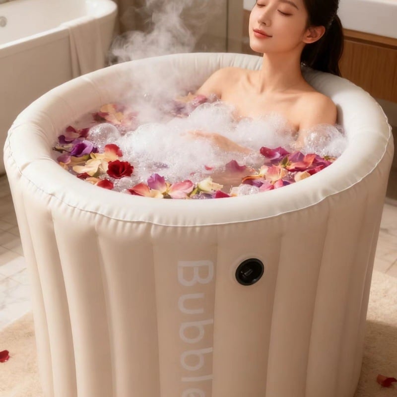 Φουσκωτή αναδιπλούμενη λεκάνη μπάνιου, PVC, μονωμένη, για ενήλικες