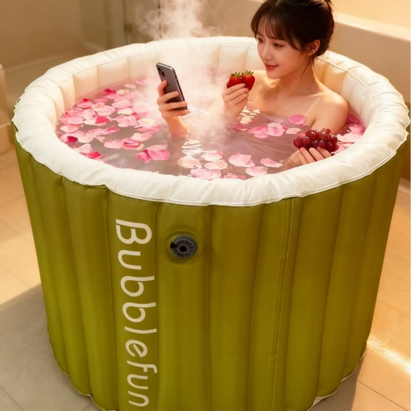 Φουσκωτή αναδιπλούμενη λεκάνη μπάνιου, PVC, μονωμένη, για ενήλικες