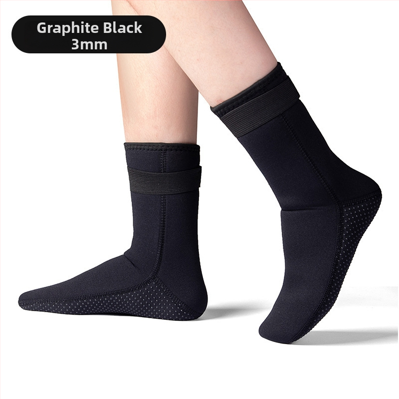 Șosete de scufundare OBEESI, neopren 3/5 mm, antiderapante, pentru mers prin apă și surfing (adulți)