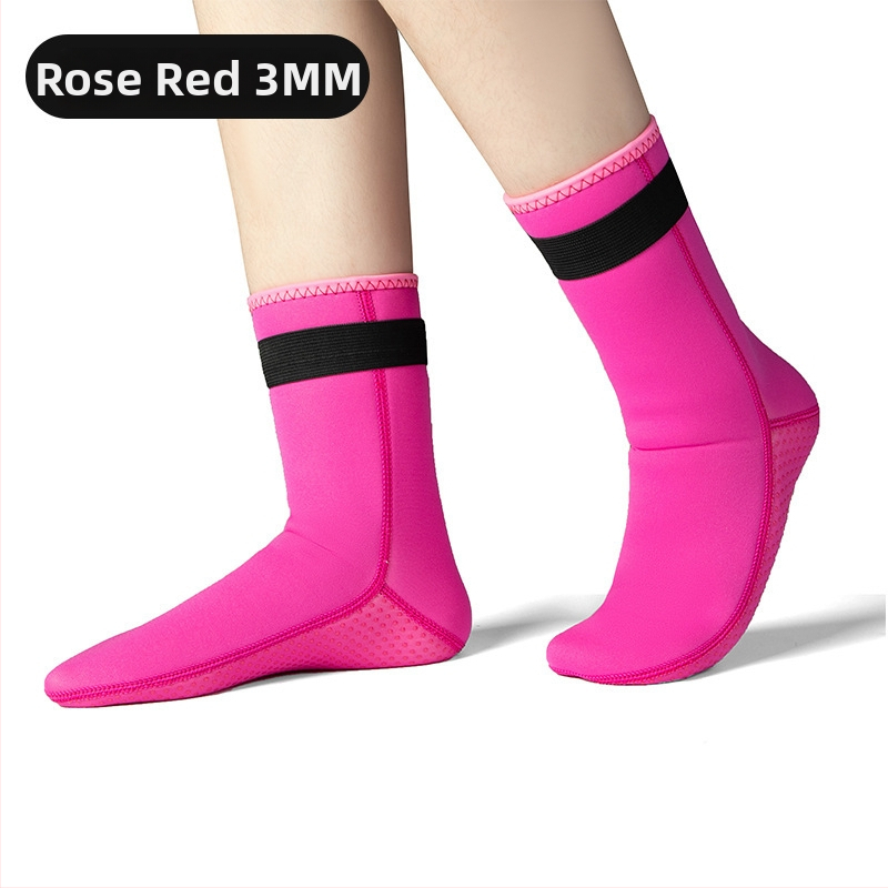 Șosete de scufundare OBEESI, neopren 3/5 mm, antiderapante, pentru mers prin apă și surfing (adulți)