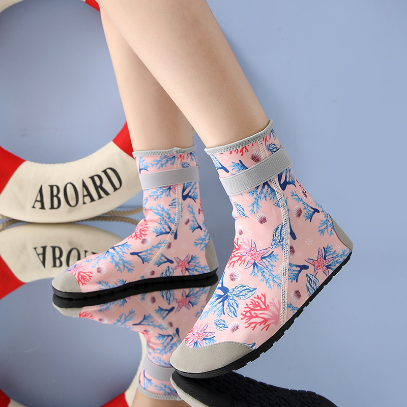 Șosete de scufundare din Lycra pentru adulți, încălțăminte de apă înaltă pentru snorkeling, rezistente la tăiere, încălțăminte de plajă de vară