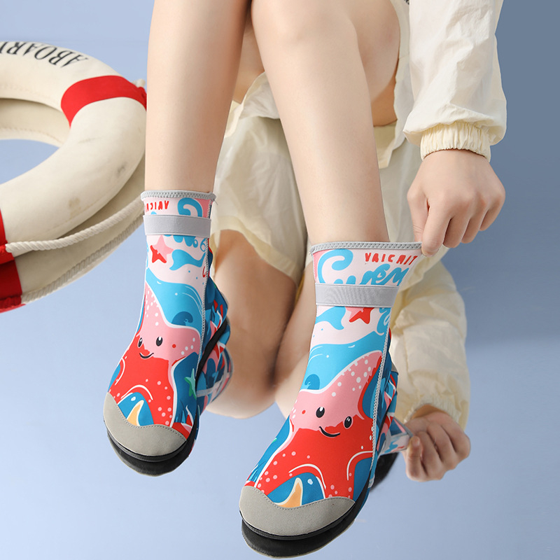 Șosete de scufundare din Lycra pentru adulți, încălțăminte de apă înaltă pentru snorkeling, rezistente la tăiere, încălțăminte de plajă de vară