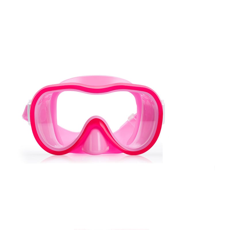 Wave Set de snorkeling pentru copii, două piese: mască din policarbonat, tub de respirație PVC semi-uscat, muștiuc moale
