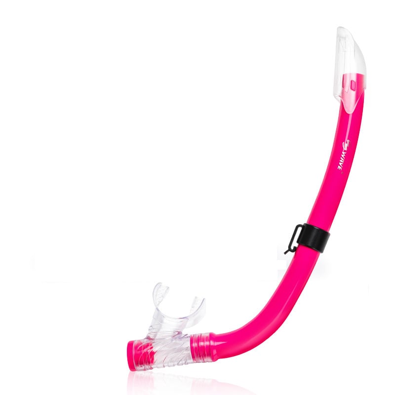 Wave Set de snorkeling pentru copii, două piese: mască din policarbonat, tub de respirație PVC semi-uscat, muștiuc moale