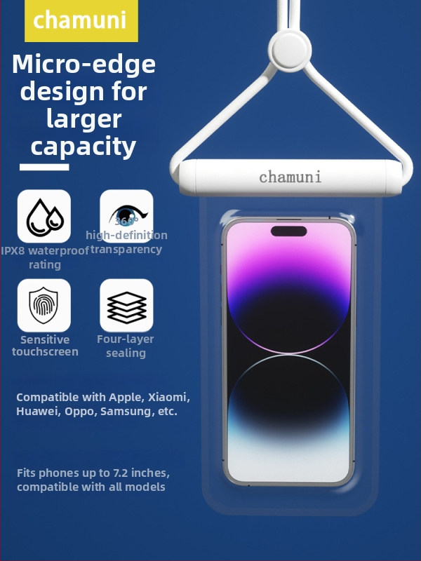 Ūdensdroša tālruņa soma ar skārienjūtīgu ekrānu, plūstoša TPU, viena ierīces ietilpība, pielāgots logotips – āra nodarbībām