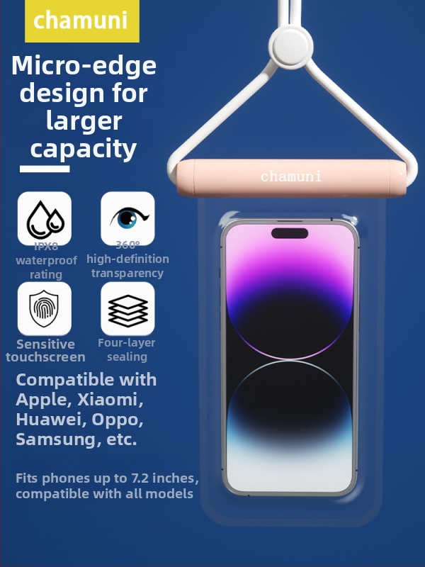 Ūdensdroša tālruņa soma ar skārienjūtīgu ekrānu, plūstoša TPU, viena ierīces ietilpība, pielāgots logotips – āra nodarbībām