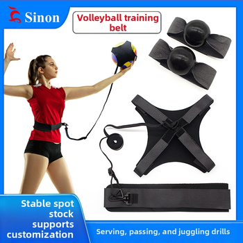 Volejbola trenēšanas josta spike treniņiem un bumbu atsitienam – neilons, mašīnas šuvums, logotipa druka ir pieejama, piemērots kājām volejbolam