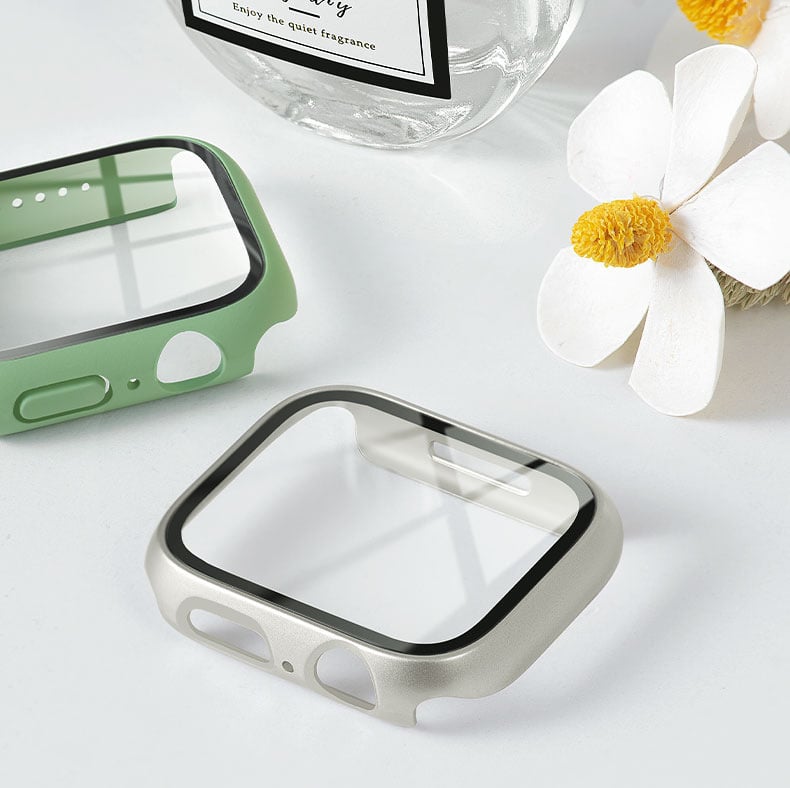 PC aizsargkorpuss Apple Watch ar integrētu karstumizturīgu ekrāna aizsargu