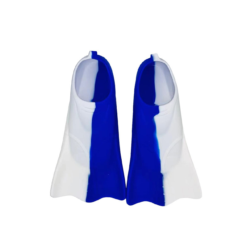 XFY silikonske kratke plivačke peraje za trening, unisex, za slobodni stil i prsni stil, ronjenje