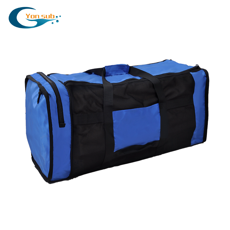 Sukeldumisvarustuse kott suure mahuga võrgust sektsioonidega, kaasaskantav käepidemevaga