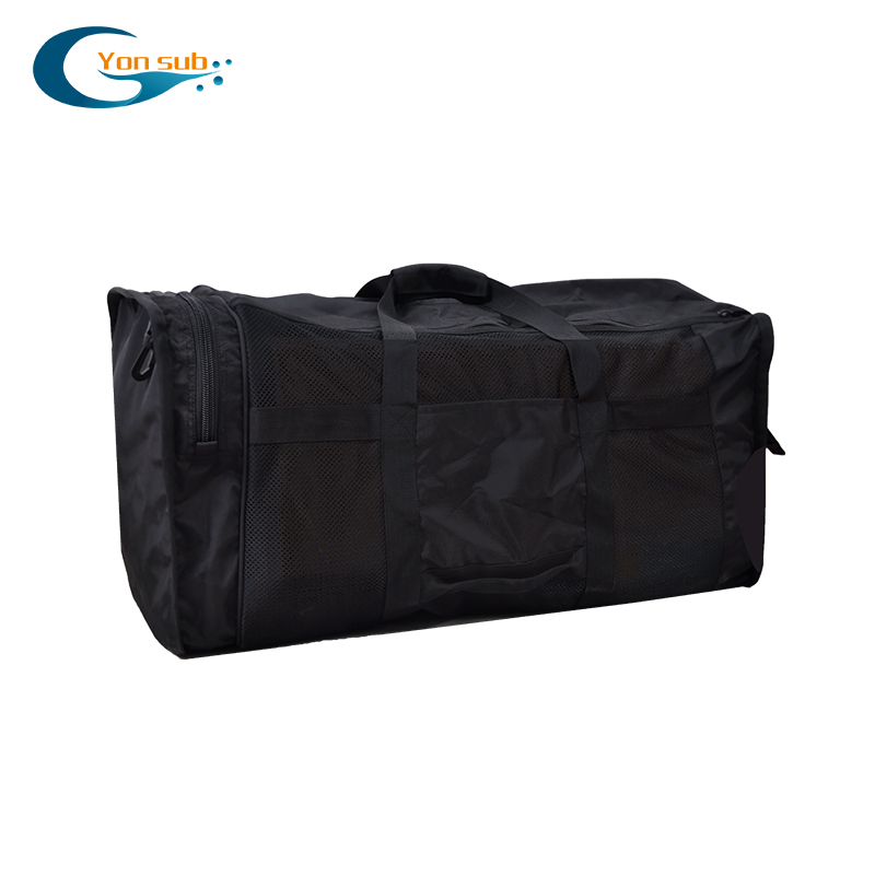 Sukeldumisvarustuse kott suure mahuga võrgust sektsioonidega, kaasaskantav käepidemevaga