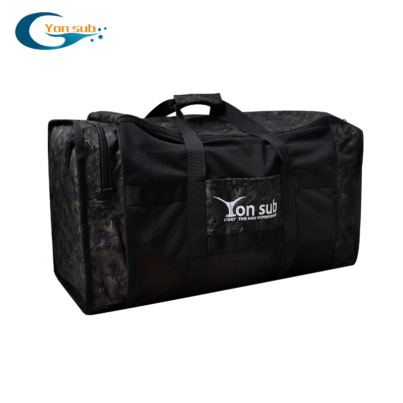 Sukeldumisvarustuse kott suure mahuga võrgust sektsioonidega, kaasaskantav käepidemevaga