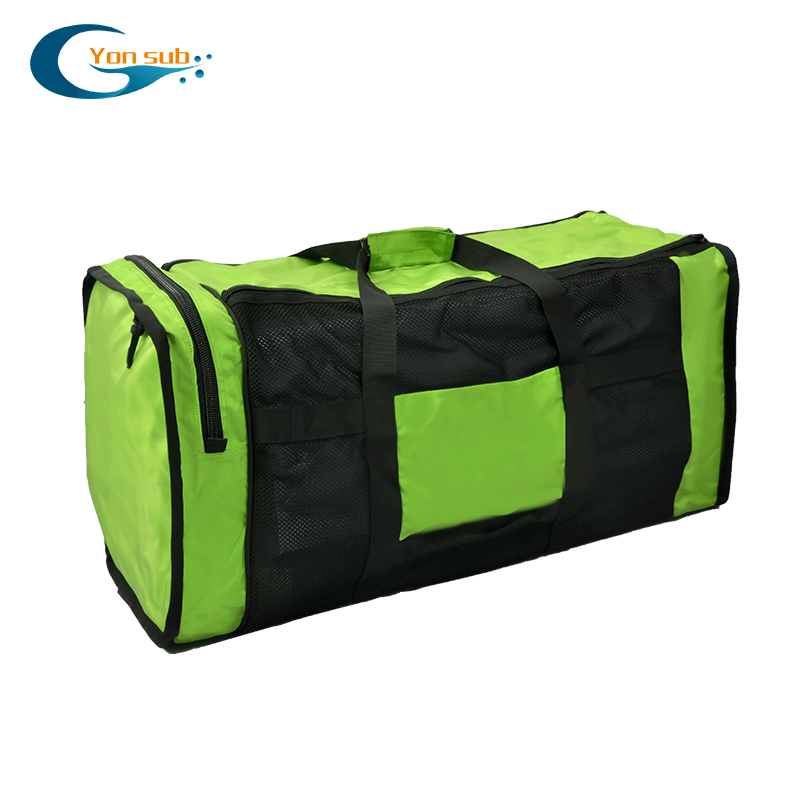 Sukeldumisvarustuse kott suure mahuga võrgust sektsioonidega, kaasaskantav käepidemevaga