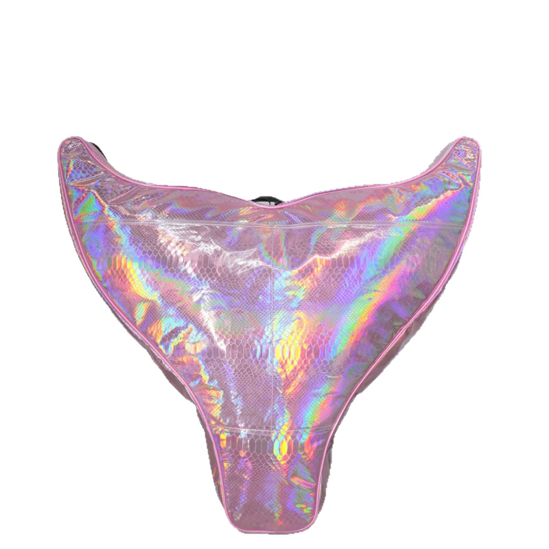 Sulankstomas vandeniui atsparus finsų krepšys nardymams su undinėlės uodegos dizainu, PVC, talpa 50, su įdėklu