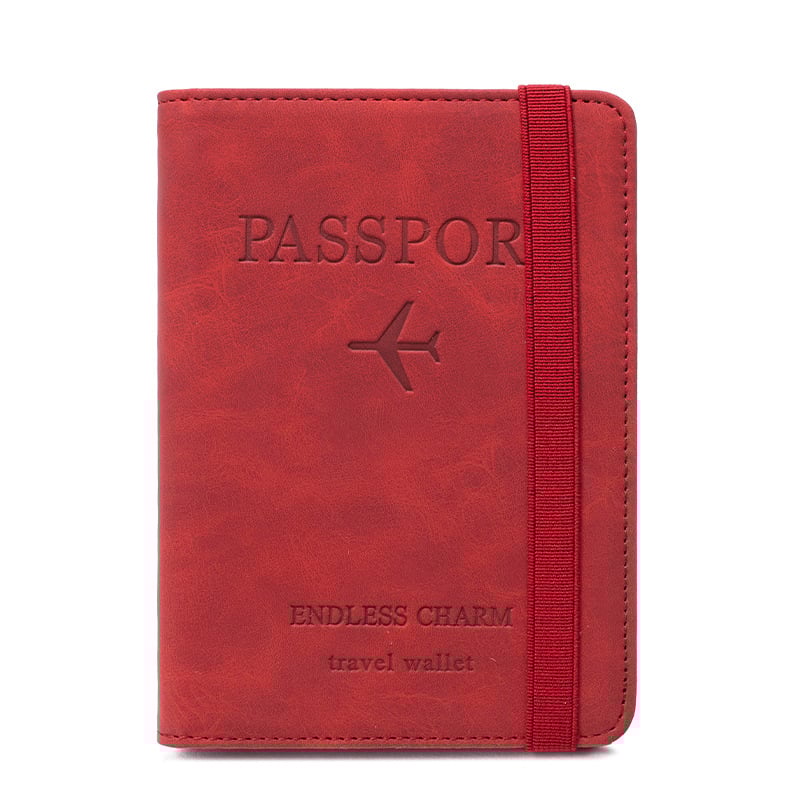 Držač putovnice od PU kože, model T1689, proširiv, podstava od poliestera