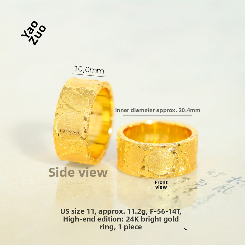 Gredzens no vara, elektroplatīšana, antīkā stila rokas rotaslietas, unisex, zīmols P·z accessories